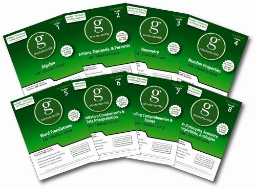 Manhattan GRE Set of 8 Strategy Guides. 1st Edition (Manhattan GRE Preparation Guides)
