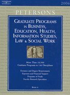 Graduate Programs in Business. Education. Health. Information Studies. Law & Social Work 2006. Volume 6 (40th. 06) by Peterson's [Hardcover (200