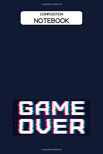 Composition Notebook: Video Game Pattern Wide Ruled Paper Notebook | Arcade Blank Lined Workbook for Teens Kids Students for Homeschooling College a