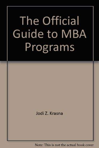 The Official guide to MBA programs