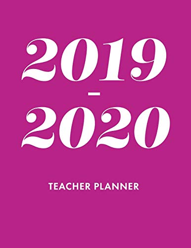 Teacher Planner 2019-2020: Lesson Planner for Academic Year July 2019 - June 2020. 7 Subject Weekly Lesson Planner + Monthly Calendar View. Comes wi