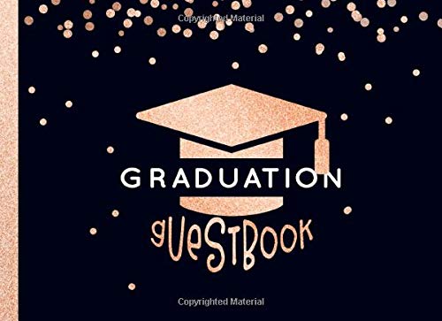 Graduation Guestbook: Congratulations Guest Book For Girls Women - Lined Pages For Name Address To Write. Sign In - Graduate Day Party Keepsake ...