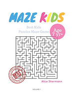 Kids Mazes Age 7: 50 Best Kids Puzzles Maze Game. Maze For Kids. Children Maze Brain Training Game. Children Mazes Age 7 Volume 1