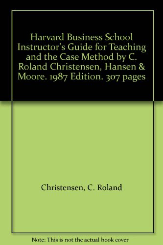 Teaching and the Case Method