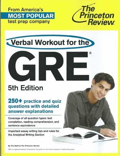 Verbal Workout for the GRE. 5th Edition (Graduate School Test Preparation)