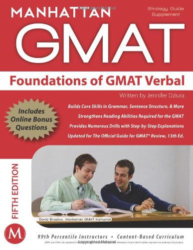 Foundations of GMAT Verbal Strategy Guide