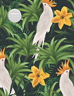 Notebook: Cockatoo in Tropical Forest - for School. College. Work. Business Notes. Personal Journaling. Planning. Hand Lettering... Perfect Gift / .